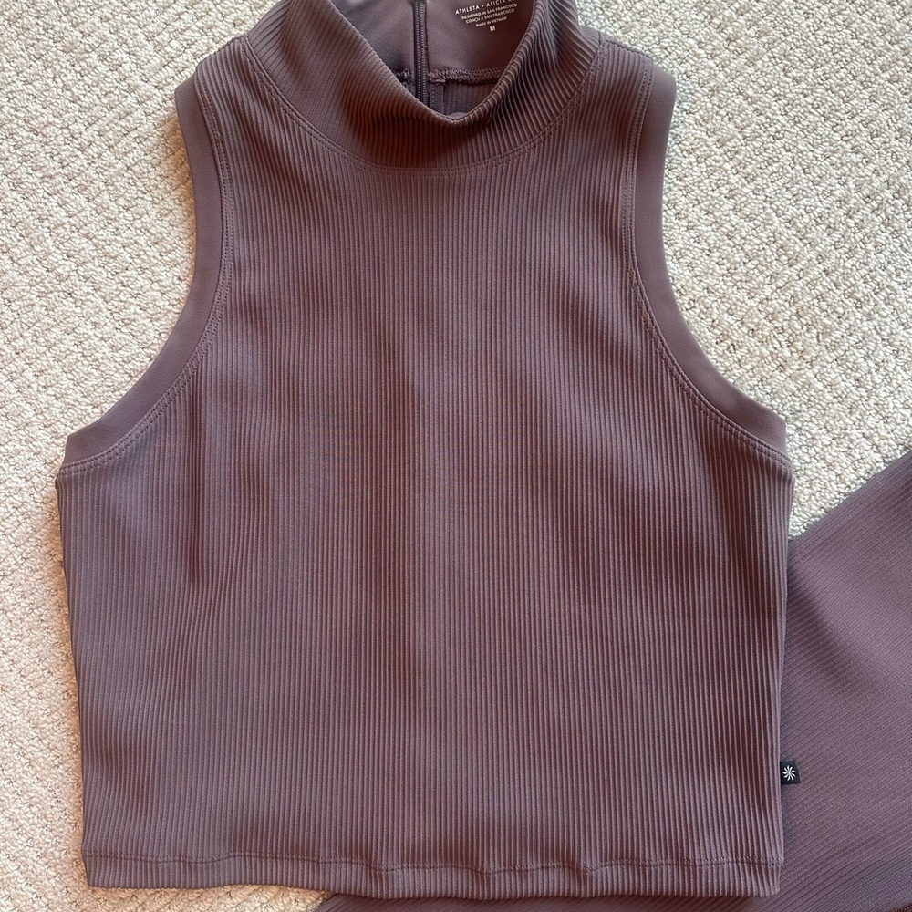 Alicia Keys Ribbed Turtleneck  Top Size Medium